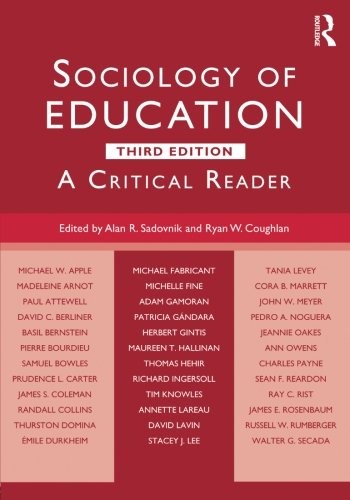 Sociology of education : a critical reader