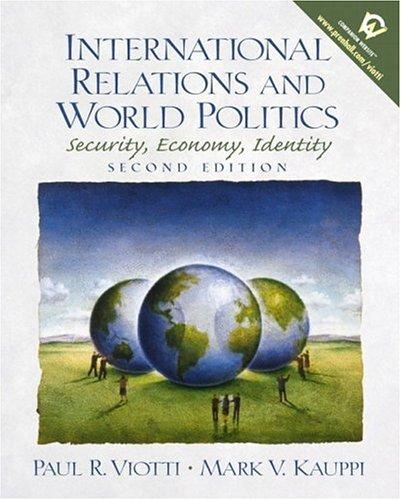 International Realtions and World Politics. Security, economy, Identity