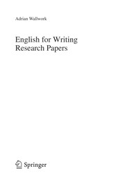English for Writing Research Papers Cover Image