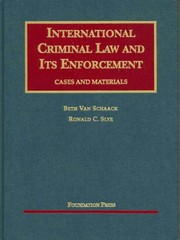 International Criminal Law and its Enforcement. Cases and Materials Cover Image