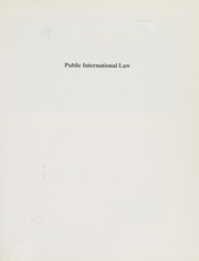 Public international law : Text, cases, and readings Cover Image