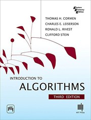 Introduction to Algorithms   Cover Image