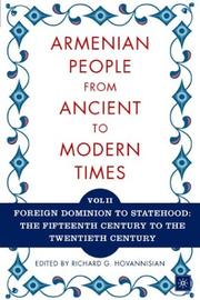 Armenian People From Ancent to Modern Times Volume II Cover Image