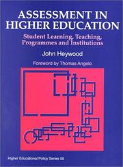 Assessment in Higher Education: Student Learning, Teaching, Programmes and Institutions Cover Image