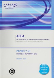 ACCA ინგლისისა და უელსის ნაფიც სერტიფიცირებულ ბუღალტერთა ასოციაცია Paper F7- ფინანსური  - საგამოცდო Cover Image