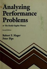 Analyzing performance problems; : or, You really oughta wanna, Cover Image