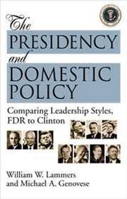 Presidency and Domestic Policy Cover Image