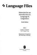 Language Files: Materials for an Introduction to Language and Linguistics Cover Image