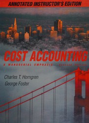 Cost Accounting 7th ed. Cover Image