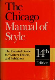The Chicago manual of style Cover Image