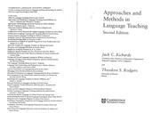  Approaches and Methods in Language Teaching (Cambridge Language Teaching Library) Cover Image