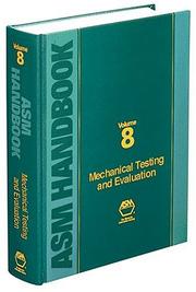 ASM Metals Handbook VOL 8 Cover Image