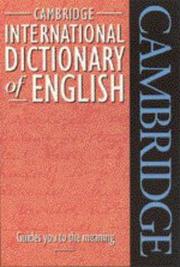 Cambridge International Dictionary of English  Cover Image