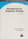 Go to record Introduction to academic writing : Level 3